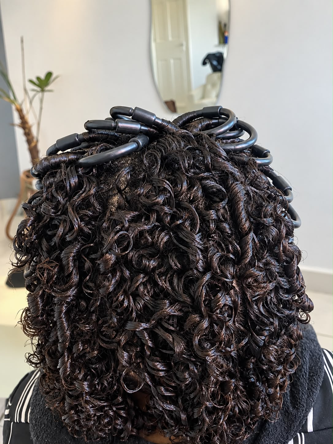 Durante o procedimento de Permanente Afro